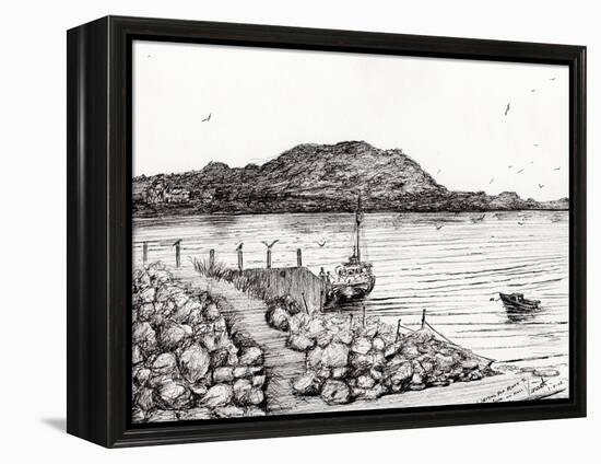 Iona from Mull, Scotland, 2007-Vincent Alexander Booth-Framed Premier Image Canvas
