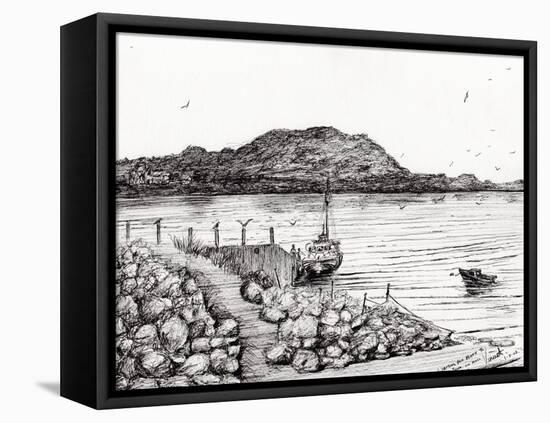 Iona from Mull, Scotland, 2007-Vincent Alexander Booth-Framed Premier Image Canvas