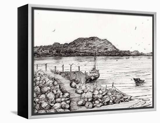 Iona from Mull, Scotland, 2007-Vincent Alexander Booth-Framed Premier Image Canvas