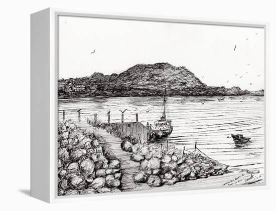 Iona from Mull, Scotland, 2007-Vincent Alexander Booth-Framed Premier Image Canvas