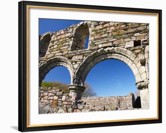 Iona Nunnery, Nave Arcades in the Nunnery Church, Iona, Inner Hebrides, Scotland-Patrick Dieudonne-Framed Photographic Print