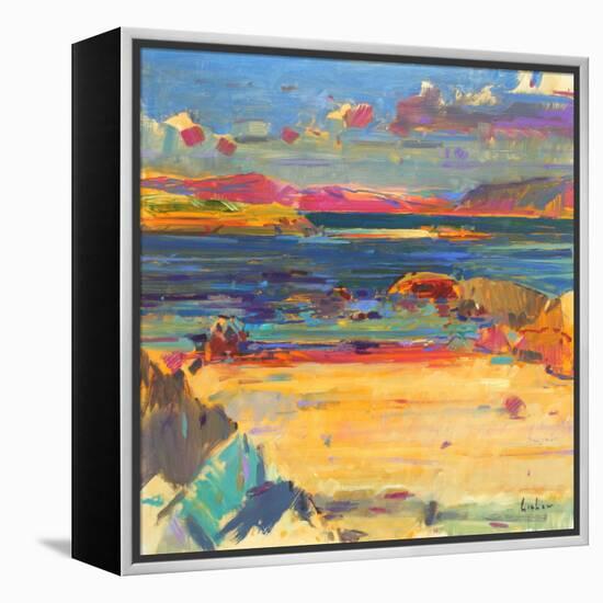 Iona to Mull, 2012-Peter Graham-Framed Premier Image Canvas