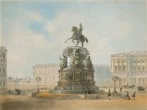 The Equestrian Monument of Nicholas I of Russia on St Isaac's Square in Saint Petersburg-Iosif Iosifovich Charlemagne-Giclee Print