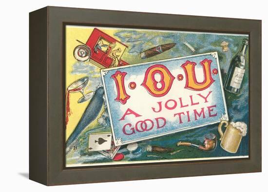 Iou a Jolly Good Time-null-Framed Premier Image Canvas