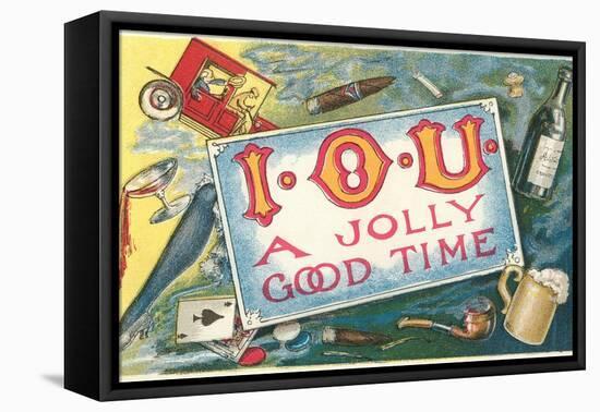 Iou a Jolly Good Time-null-Framed Premier Image Canvas