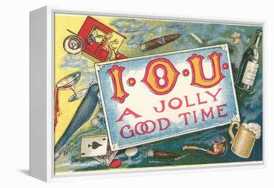 Iou a Jolly Good Time-null-Framed Premier Image Canvas