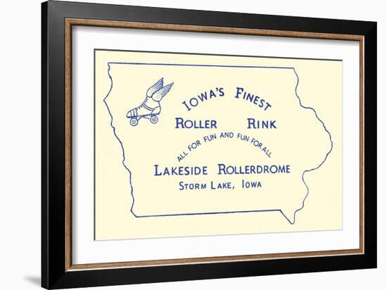 Iowa's Finest Roller Rink-null-Framed Premium Giclee Print