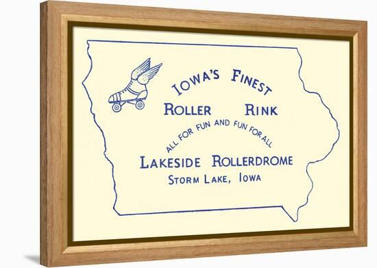 Iowa's Finest Roller Rink-null-Framed Stretched Canvas