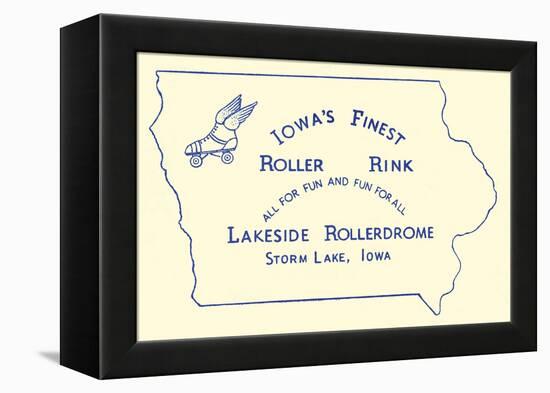 Iowa's Finest Roller Rink-null-Framed Stretched Canvas