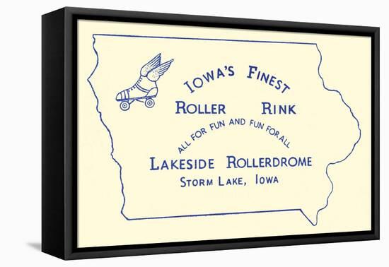 Iowa's Finest Roller Rink-null-Framed Stretched Canvas