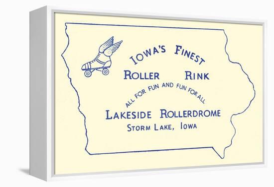 Iowa's Finest Roller Rink-null-Framed Stretched Canvas