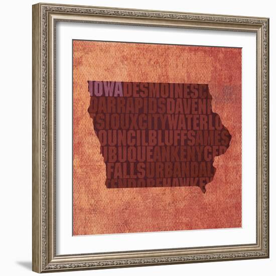 Iowa State Words-David Bowman-Framed Giclee Print