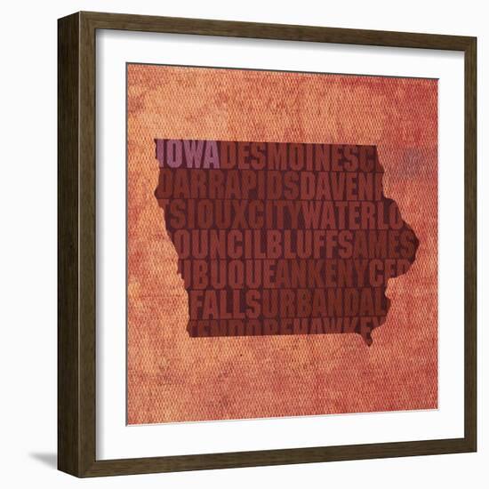 Iowa State Words-David Bowman-Framed Giclee Print