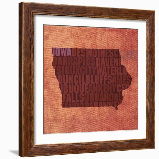Iowa State Words-David Bowman-Framed Giclee Print