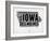 Iowa Word Cloud 2-NaxArt-Framed Art Print