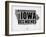 Iowa Word Cloud 2-NaxArt-Framed Art Print