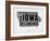 Iowa Word Cloud 2-NaxArt-Framed Art Print