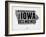 Iowa Word Cloud 2-NaxArt-Framed Art Print