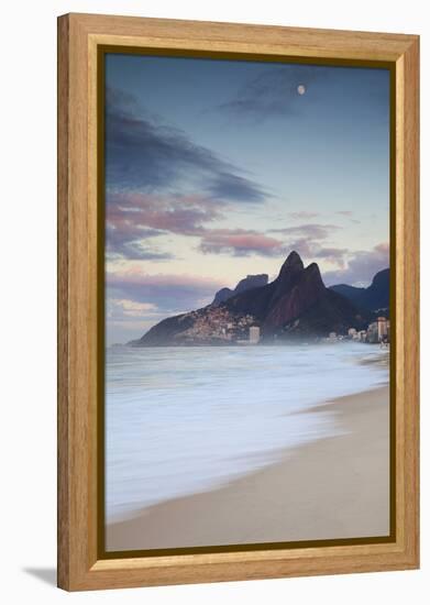 Ipanema Beach at Dawn, Rio De Janeiro, Brazil-Ian Trower-Framed Premier Image Canvas