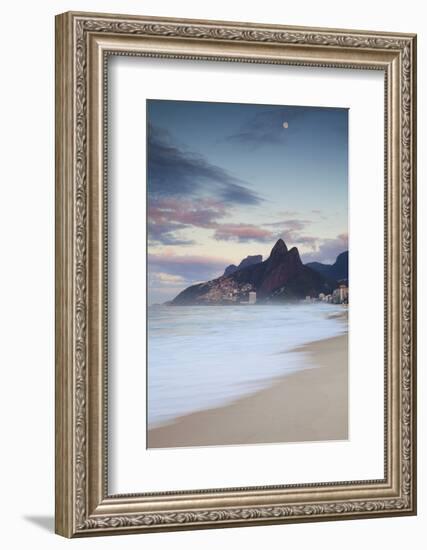 Ipanema Beach at Dawn, Rio De Janeiro, Brazil-Ian Trower-Framed Photographic Print