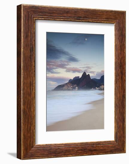 Ipanema Beach at Dawn, Rio De Janeiro, Brazil-Ian Trower-Framed Photographic Print