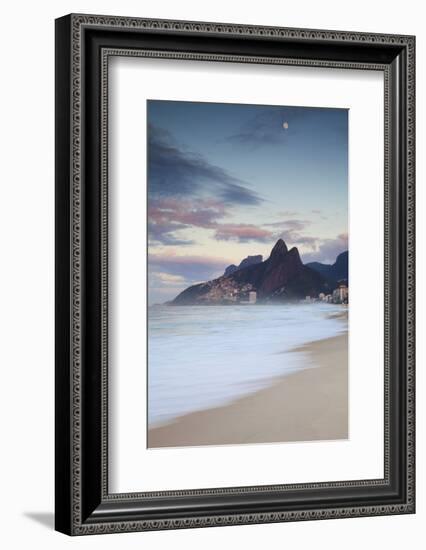 Ipanema Beach at Dawn, Rio De Janeiro, Brazil-Ian Trower-Framed Photographic Print