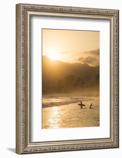 Ipanema Beach at Sunset, Rio De Janeiro, Brazil, South America-Ben Pipe-Framed Photographic Print