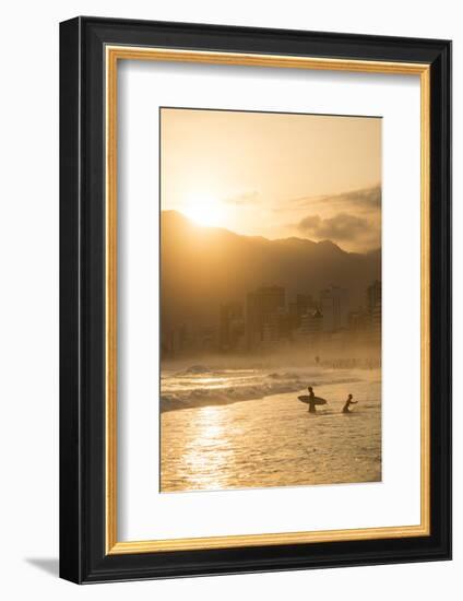 Ipanema Beach at Sunset, Rio De Janeiro, Brazil, South America-Ben Pipe-Framed Photographic Print