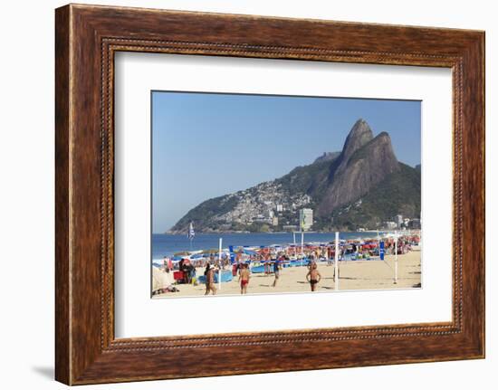 Ipanema Beach, Rio de Janeiro, Brazil, South America-Ian Trower-Framed Photographic Print