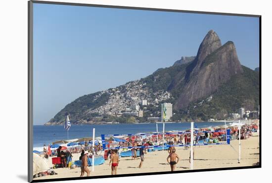 Ipanema Beach, Rio de Janeiro, Brazil, South America-Ian Trower-Mounted Photographic Print