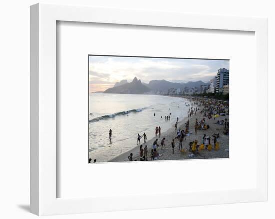 Ipanema Beach, Rio de Janeiro, Brazil, South America-Yadid Levy-Framed Photographic Print