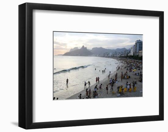 Ipanema Beach, Rio de Janeiro, Brazil, South America-Yadid Levy-Framed Photographic Print