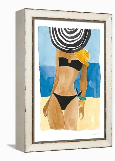 Ipanema Girl No Words-Mercedes Lopez Charro-Framed Stretched Canvas
