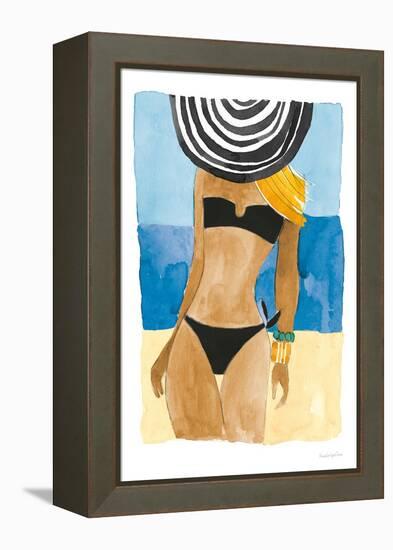 Ipanema Girl No Words-Mercedes Lopez Charro-Framed Stretched Canvas