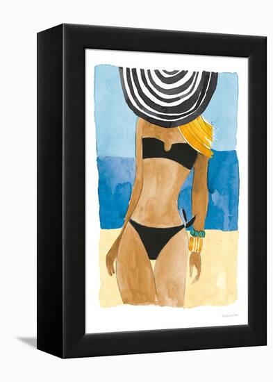 Ipanema Girl No Words-Mercedes Lopez Charro-Framed Stretched Canvas