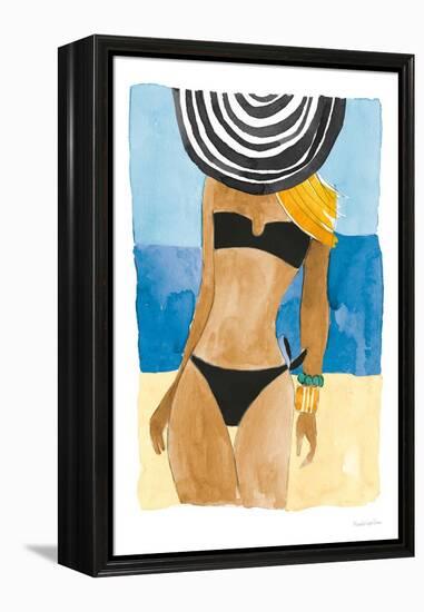 Ipanema Girl No Words-Mercedes Lopez Charro-Framed Stretched Canvas