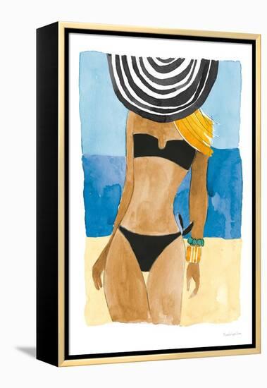 Ipanema Girl No Words-Mercedes Lopez Charro-Framed Stretched Canvas