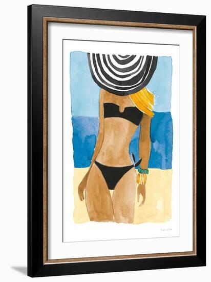 Ipanema Girl No Words-Mercedes Lopez Charro-Framed Art Print