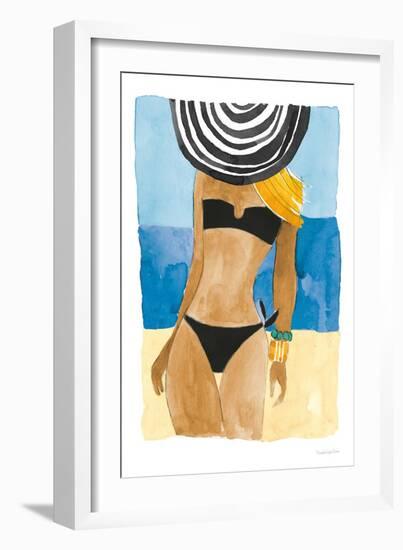 Ipanema Girl No Words-Mercedes Lopez Charro-Framed Art Print