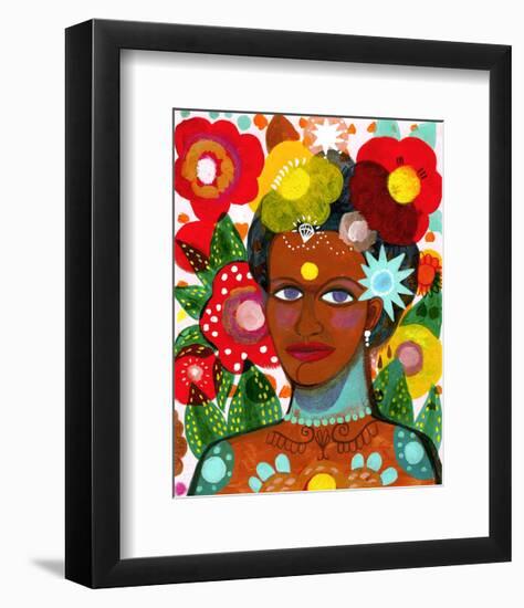 Ipanema Girl-Mercedes Lagunas-Framed Art Print