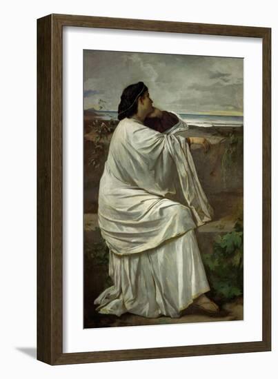 Iphigenia, Feuerbach's favourite Roman model " Nana". Oil on canvas (1871) 192.5 x 126.5 cm.-Anselm Feuerbach-Framed Giclee Print