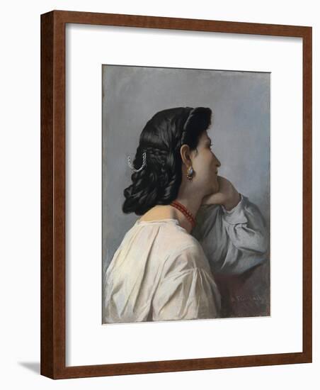 Iphigenia (Head Stud)-Anselm Feuerbach-Framed Giclee Print