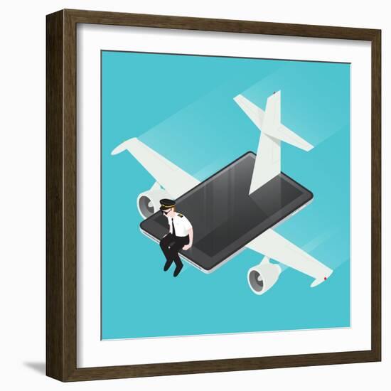 iPlane-Nick Diggory-Framed Giclee Print