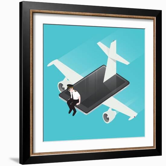 iPlane-Nick Diggory-Framed Giclee Print