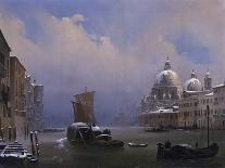 Venice under snow, c.1840-Ippolito Caffi-Giclee Print