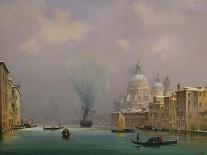Snow and Fog in Venice (Grand Canal and Church of the Salute)-Ippolito Caffi-Art Print