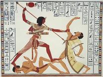 Ramses II Fighting and Killing Libyan Leader-Ippolito Rosellini-Premium Giclee Print