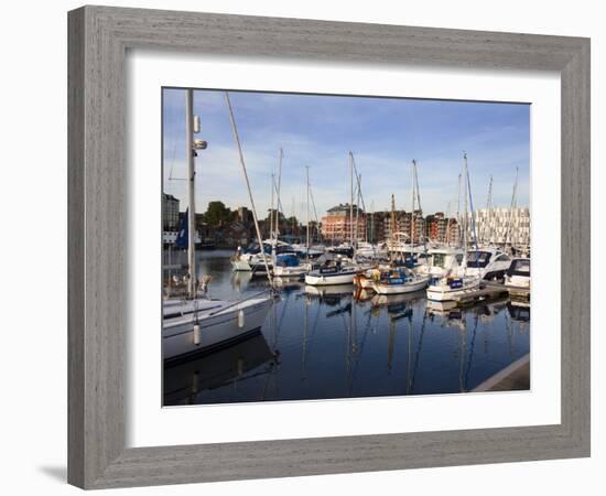 Ipswich Haven Marina, Ipswich, Suffolk, England, United Kingdom, Europe-Mark Sunderland-Framed Photographic Print