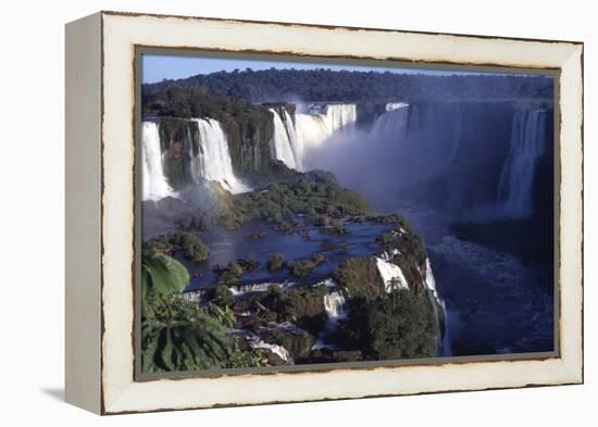 Iquassu (Iguacu) Falls on Brazil-Argentina Border, Once known as Santa Maria Falls-Paul Schutzer-Framed Premier Image Canvas