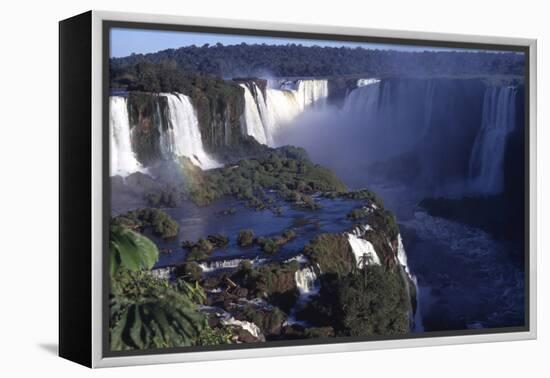 Iquassu (Iguacu) Falls on Brazil-Argentina Border, Once known as Santa Maria Falls-Paul Schutzer-Framed Premier Image Canvas